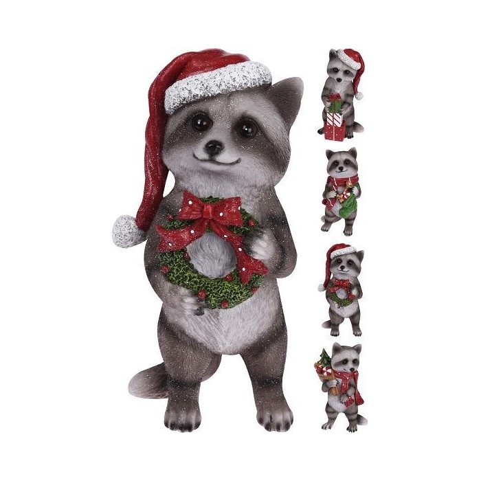 PROCIONE RESINA NATALE 31CM 4